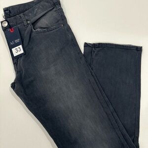 NWT Armani Jeans Men's Charcoal size 33 with Armani Logo Giorgio Armani Italy